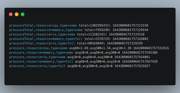 Creating an external Telegraf Plugin to push Pressure Stall Information (PSI) metrics to InfluxDB