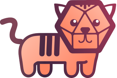 Telegraf Logo (a tiger) from InfluxData Mascots
