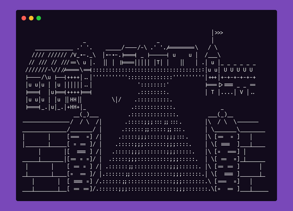 ASCII Art of city 